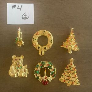 COPY - Lot of 6 Vintage Gerry’s Christmas Pin/Brooches Christmas Jewelry #4